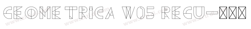Geometrica W05 Regu字体转换